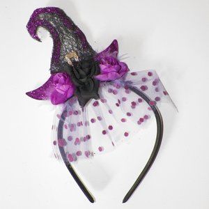 Halloween Headband Black Witch Hat